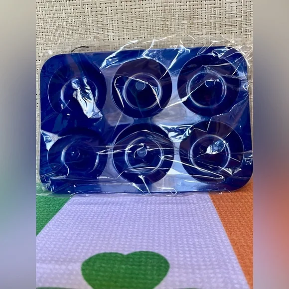 Weight Watchers Silicone Bagel Donut Baking Pan Blue NEW - Picture 5 of 8